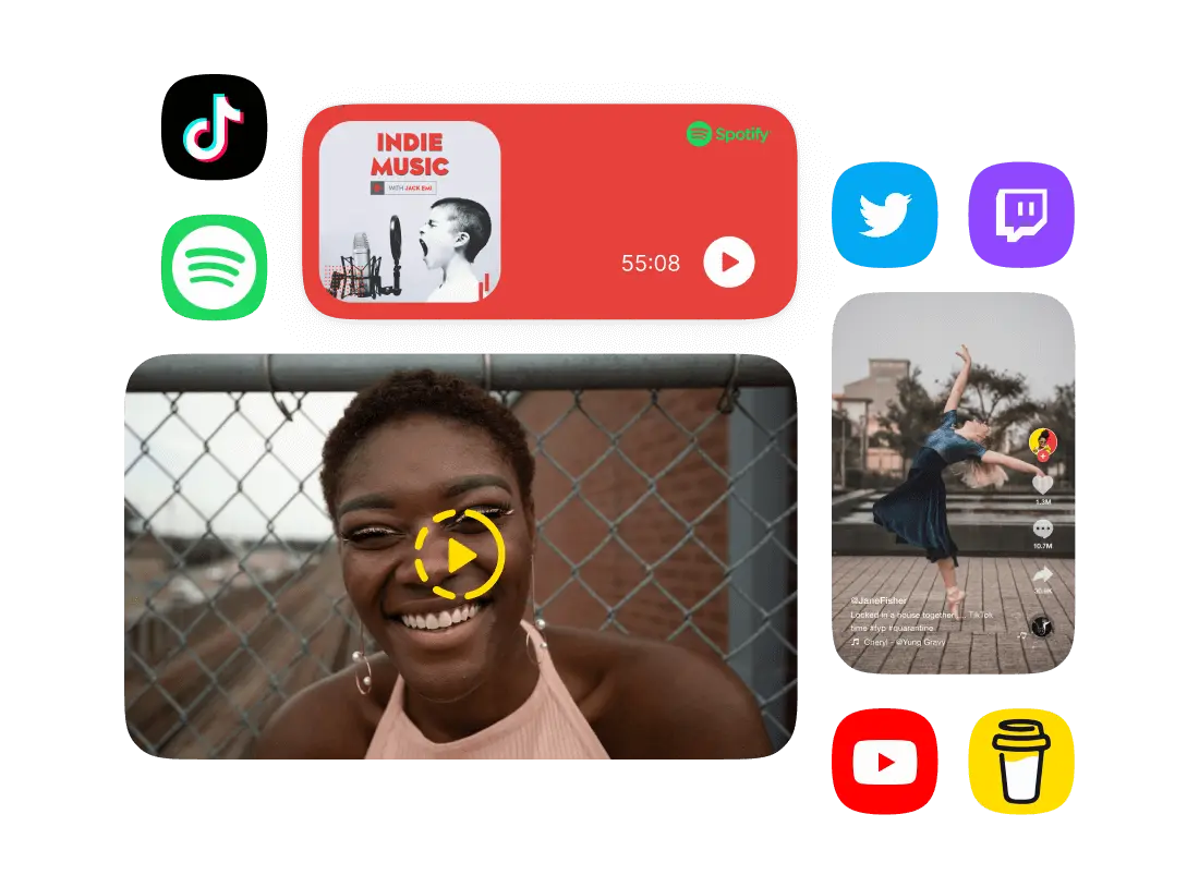 Embed your favorite apps and content